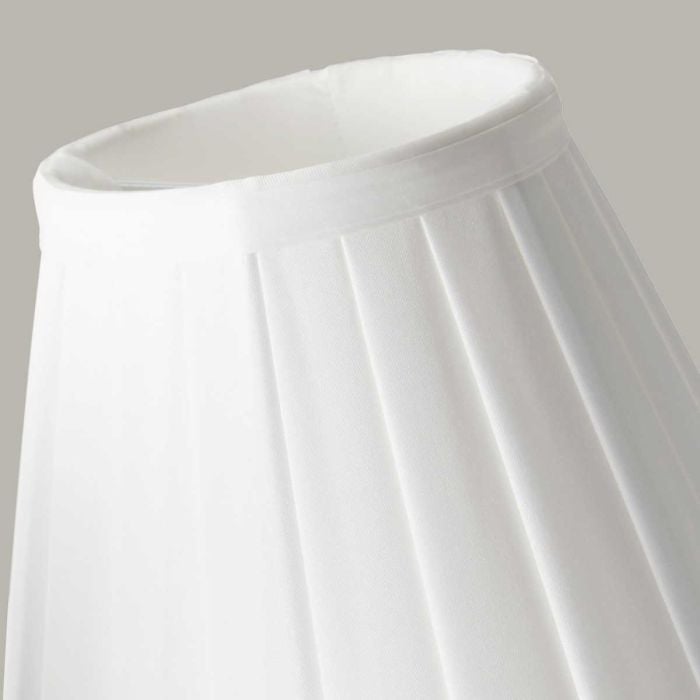 Elstead Lighting Clip Shades Pleated White Candle Shade