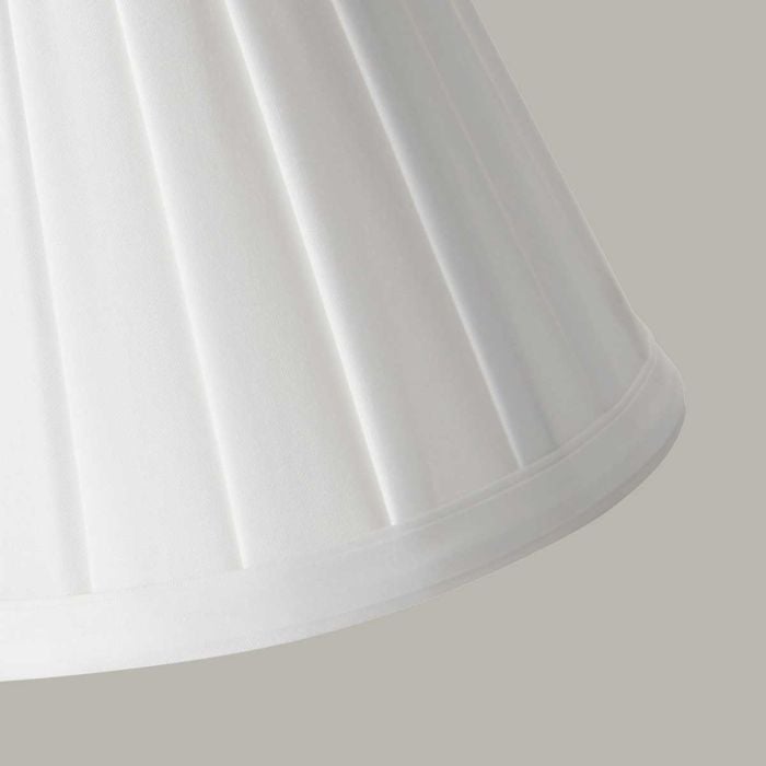 Elstead Lighting Clip Shades Pleated White Candle Shade