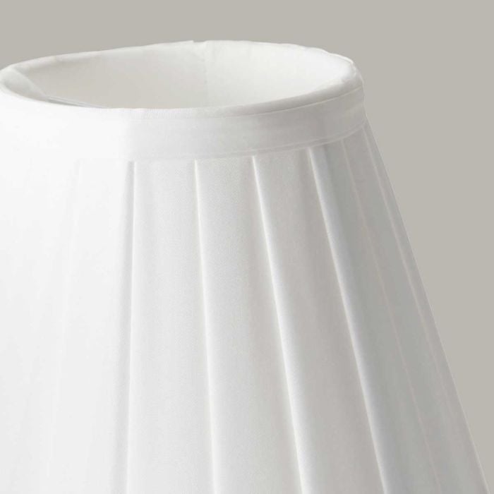 Elstead Lighting Clip Shades Pleated White Candle Shade