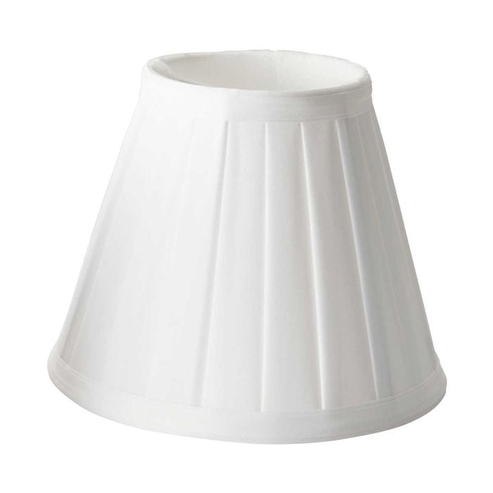 elstead lighting Clip Shades Pleated White Candle Shade