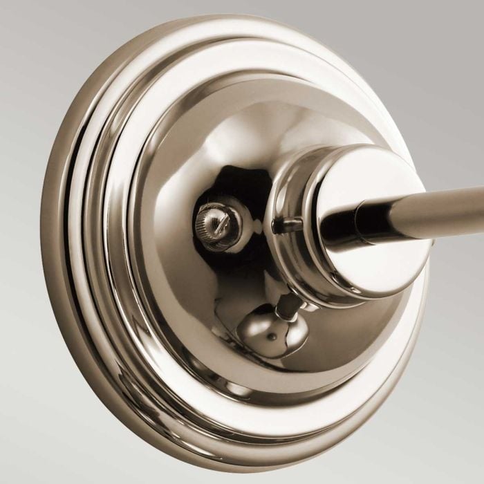 Elstead Lighting Cobson 1 Light Wall Light - Polished Nickel - Natural Brass