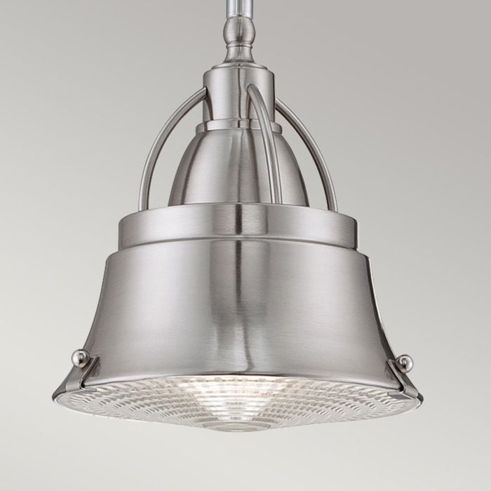 Elstead Lighting Cody 1 Light Mini Pendant In Brushed Nickel - Brushed Nickel