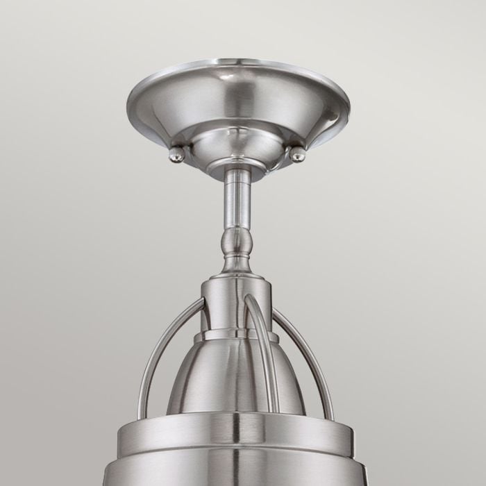 Elstead Lighting Cody 1 Light Mini Pendant In Brushed Nickel - Brushed Nickel