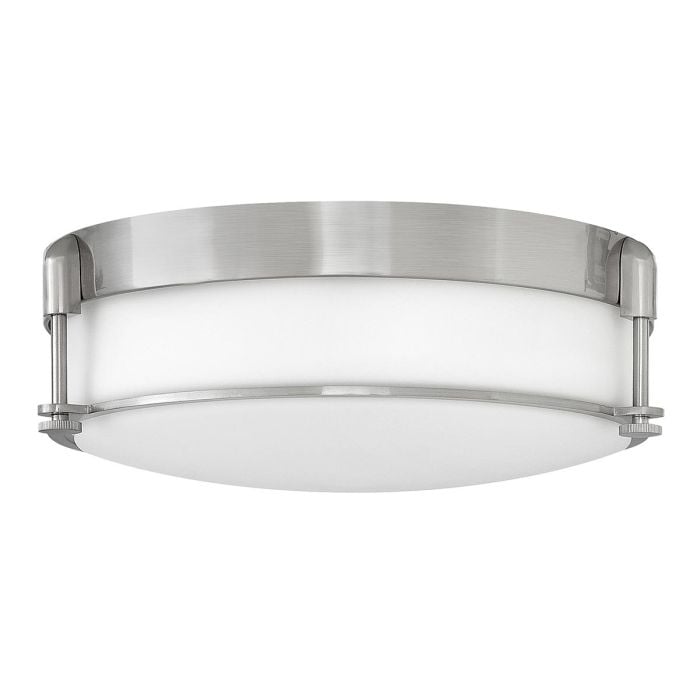 elstead lighting Colbin Medium Flush - Brushed Nickel