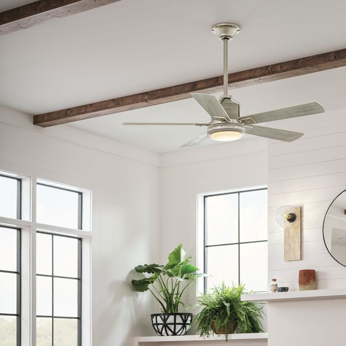 Elstead Lighting Colerne - 52in / 132cm Fan - Brushed Nickel