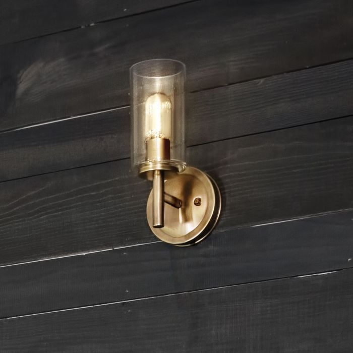 Elstead Lighting Collier 1 Light Wall Light - Heritage Brass