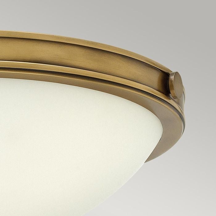 Elstead Lighting Collier 2 Light Small Flush - Heritage Brass