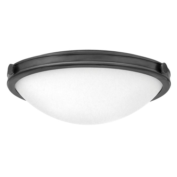 elstead lighting Collier 3 lt Medium Flush - Black Oxide