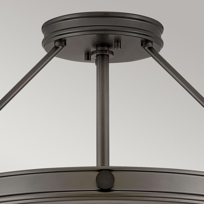 Elstead Lighting Collier 4 Light Medium Semi-Flush - Black Oxide