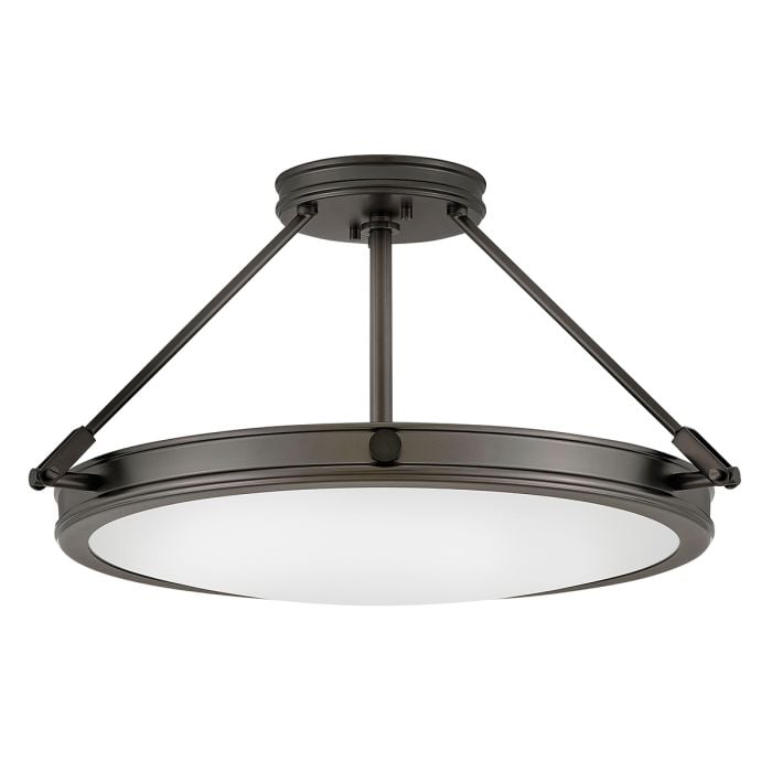 elstead lighting Collier 4 light Medium Semi-Flush - Black Oxide