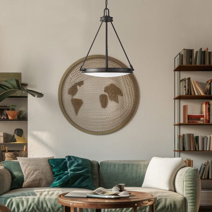 Elstead Lighting Collier 4 Light Pendant - Black Oxide