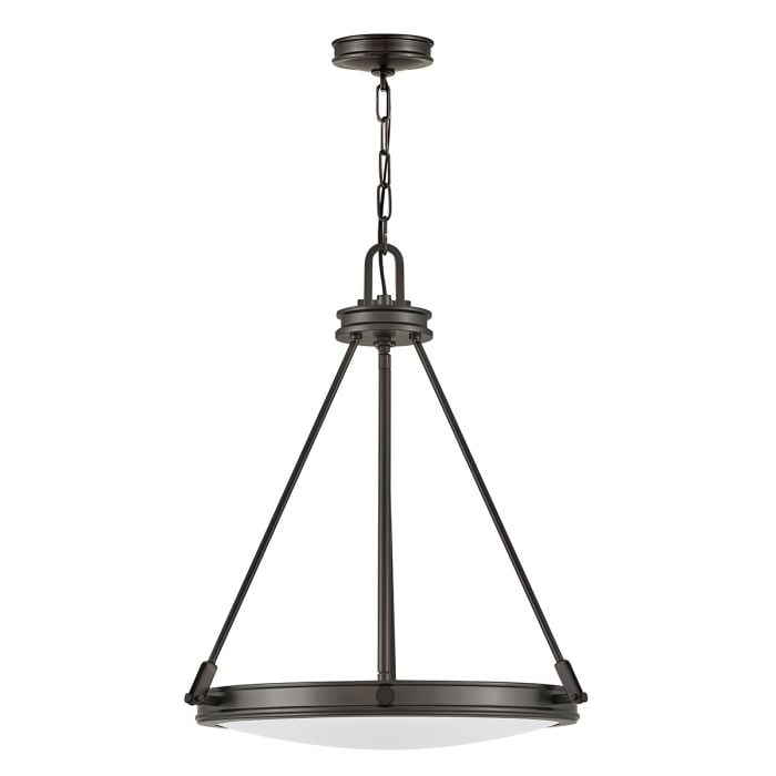 elstead lighting Collier 4 Light Pendant - Black Oxide