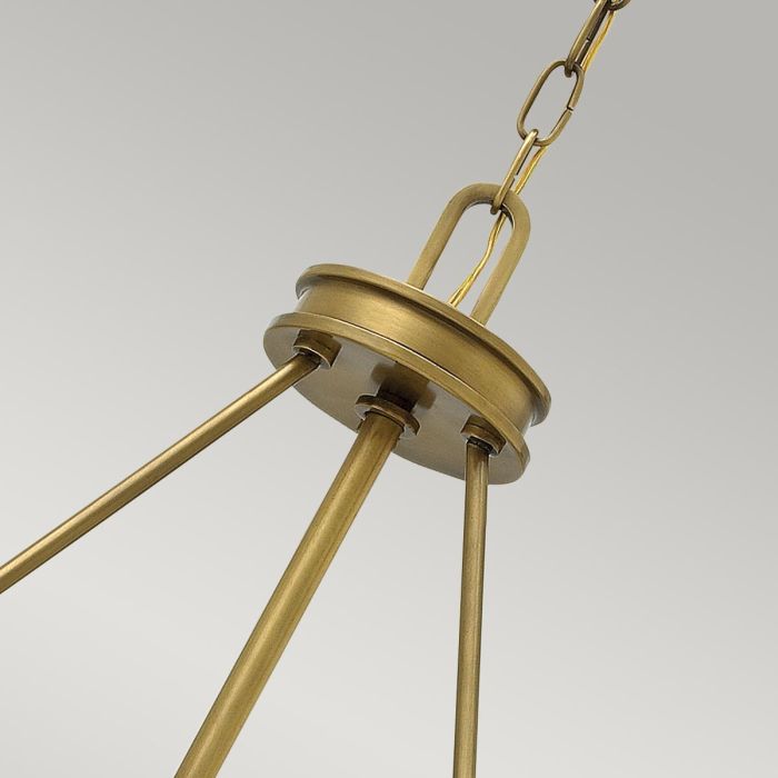 Elstead Lighting Collier 4 Light Pendant - Heritage Brass