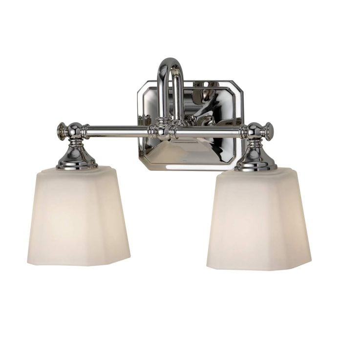 elstead lighting Concord 2 Light Wall Light - Polished Chrome