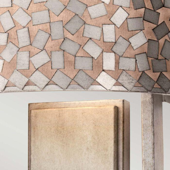 Elstead Lighting Confetti 2 Light Wall Light - Old Silver