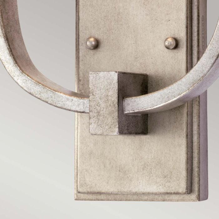 Elstead Lighting Confetti 2 Light Wall Light - Old Silver