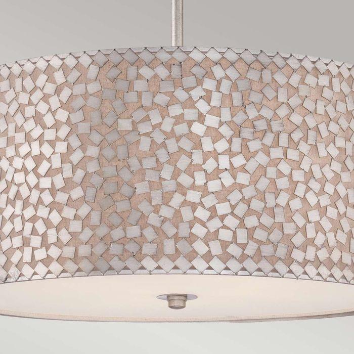 Elstead Lighting Confetti 4 Light Large Pendant - Old Silver