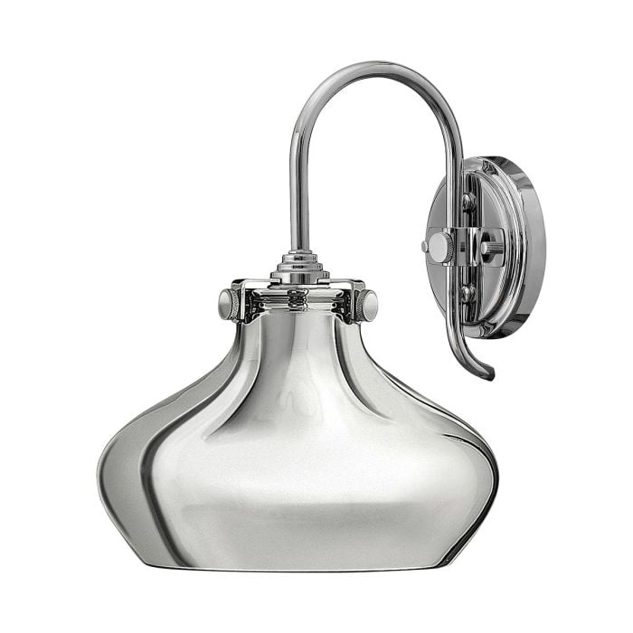elstead lighting Congress 1 Light Wall Light - Chrome