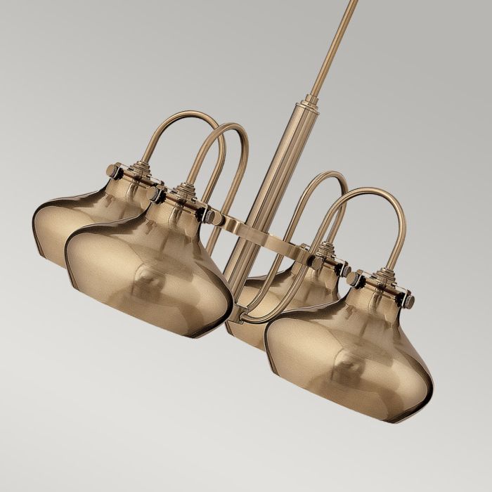 Elstead Lighting Congress 4 Light Chandelier - Brushed Caramel