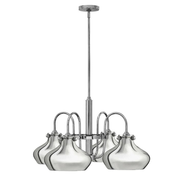 elstead lighting Congress 4 Light Chandelier - Chrome