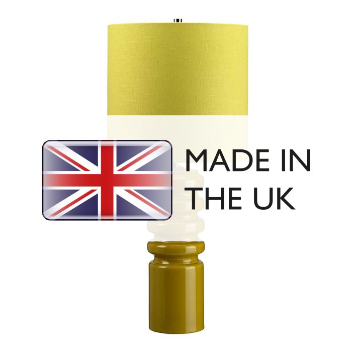 Elstead Lighting Contour 1 Light Table Lamp - Lime With Lime Shade