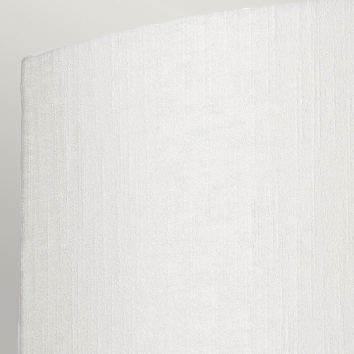 Elstead Lighting Cooper Large Curved Wall Light With Polished Chrome Back Plate With Ivory Shade