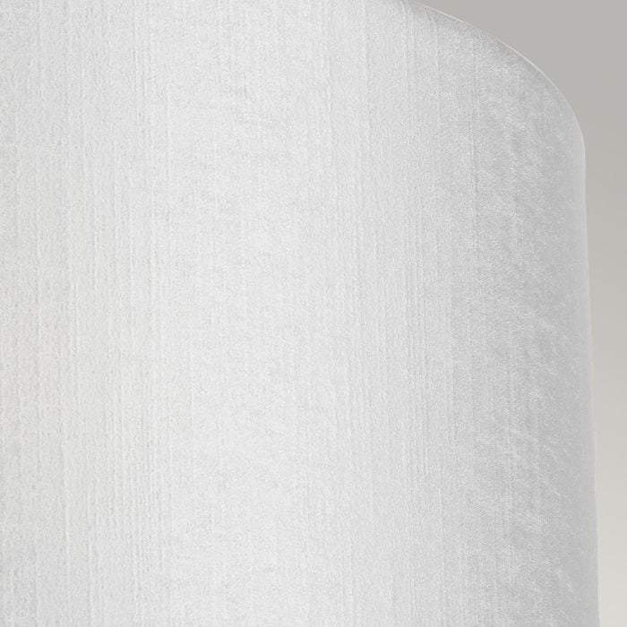 Elstead Lighting Cooper Medium Curved Wall Light With Polished Chrome Back Plate With Ivory Shade