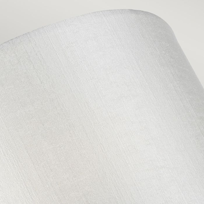 Elstead Lighting Cooper Small Curved Wall Light With Polished Chrome Back Plate With Ivory Shade