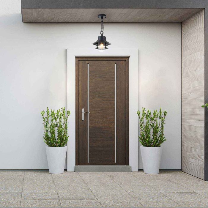 Elstead Lighting Copenhagen 1 Light Chain Lantern - Black