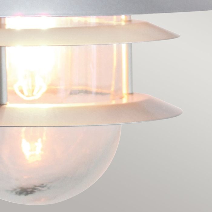 Elstead Lighting Copenhagen 1 Light Wall Lantern - Silver