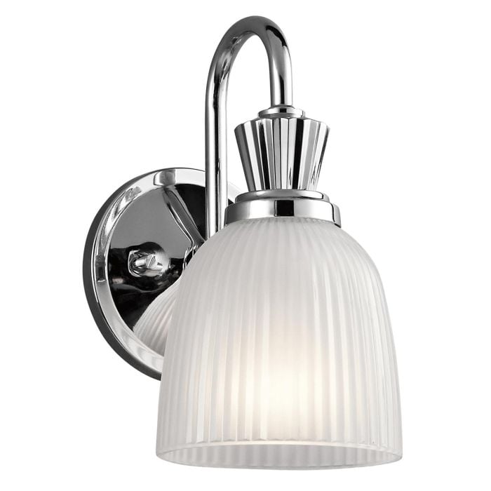 elstead lighting Cora 1 Light Wall Light - Polished Chrome