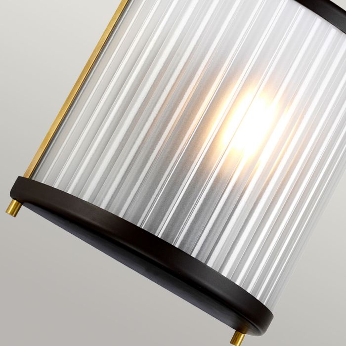 Elstead Lighting Corona 1 Light Wall Light - Museum Bronze Dark Brown Painted/ Aged Brass