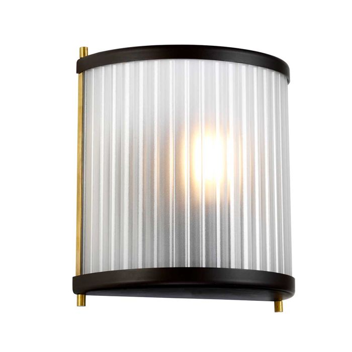 elstead lighting Corona 1 Light Wall Light - Museum Bronze Dark Brown Painted/ Aged Brass