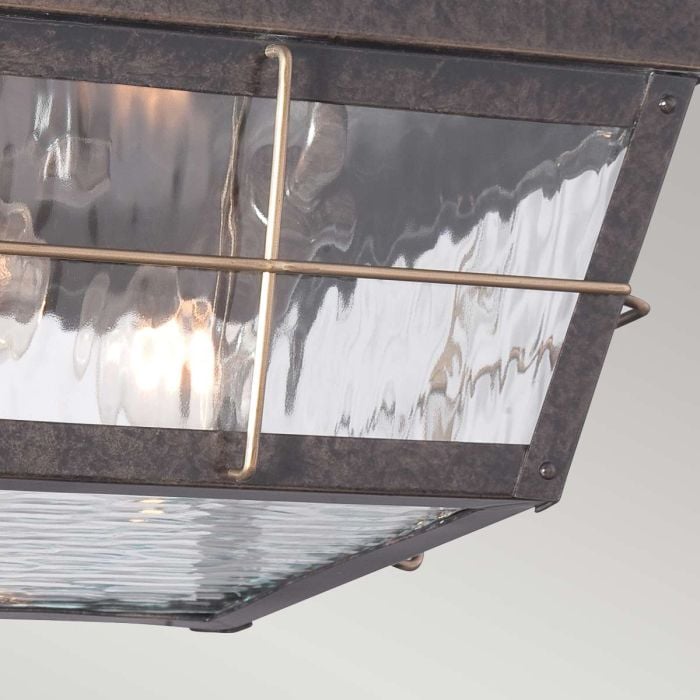 Elstead Lighting Cortland 2 Light Outdoor Flush - Imperial Bronze