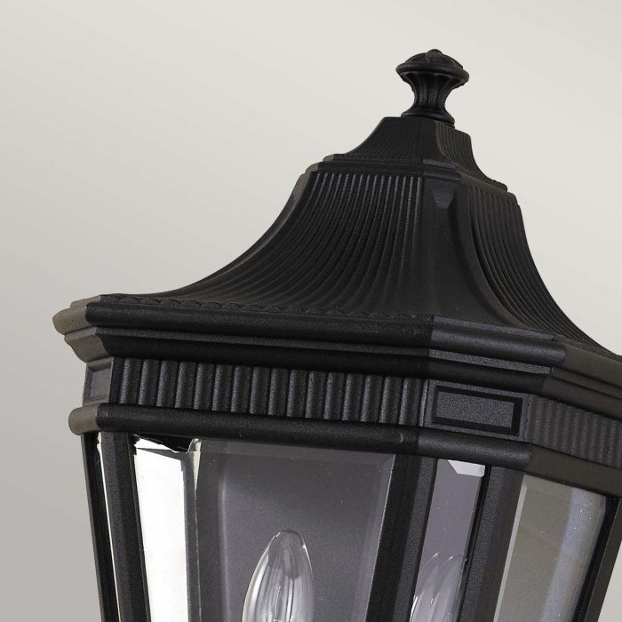 Elstead Lighting Cotswold Lane 2 Light Half Wall Lantern - Black