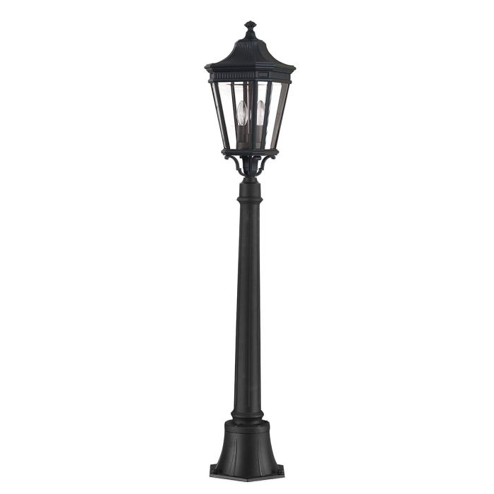 elstead lighting Cotswold Lane 2 Light Medium Pillar - Black