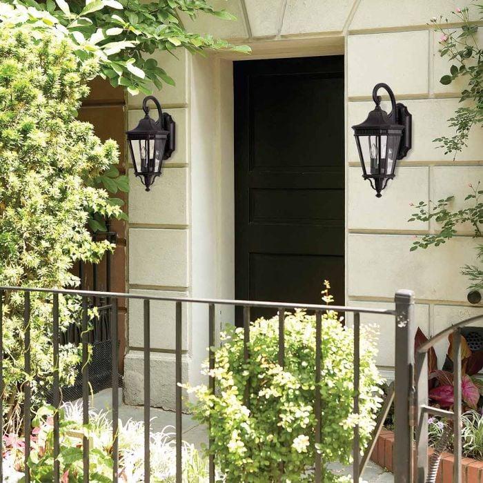 Elstead Lighting Cotswold Lane 2 Light Medium Wall Lantern - Black