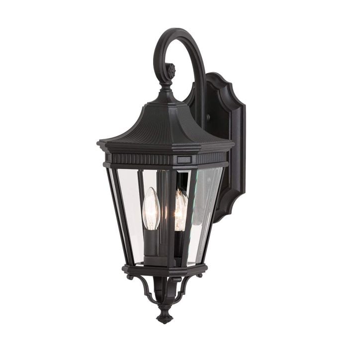 elstead lighting Cotswold Lane 2 Light Medium Wall Lantern - Black