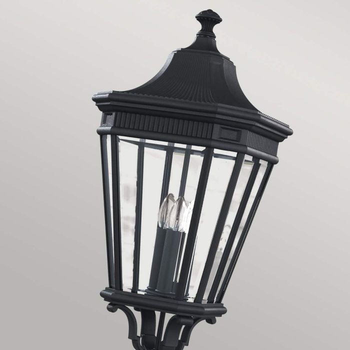 Elstead Lighting Cotswold Lane 3 Light Large Post - Black
