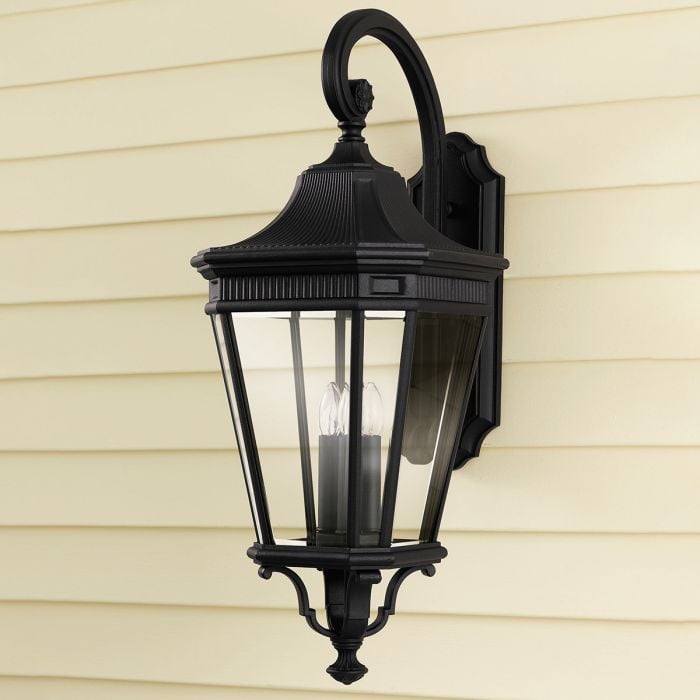 Elstead Lighting Cotswold Lane 3 Light Large Wall Lantern - Black