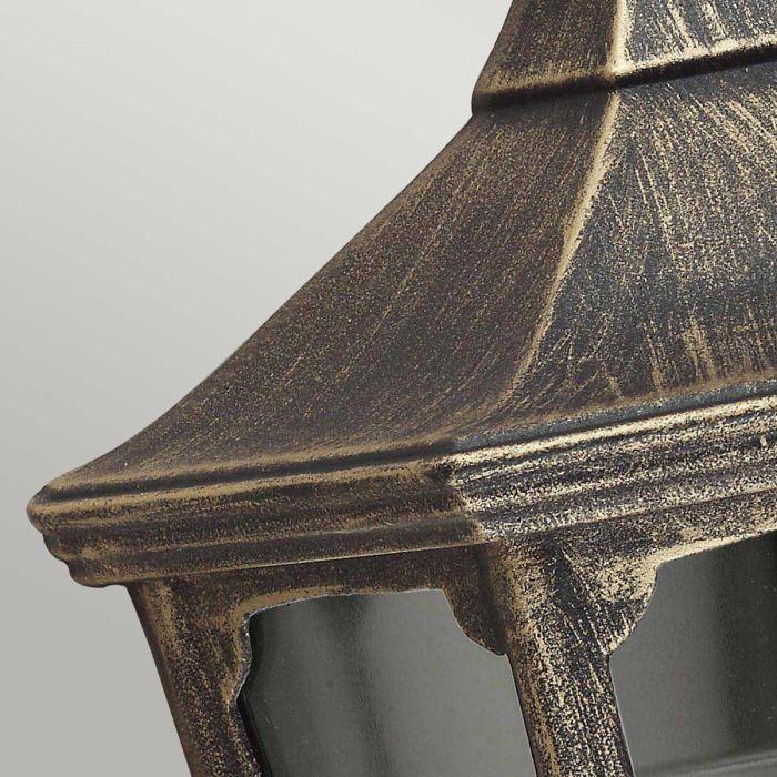 Elstead Lighting Cricklade 1 Light Half Lantern - Black/Gold