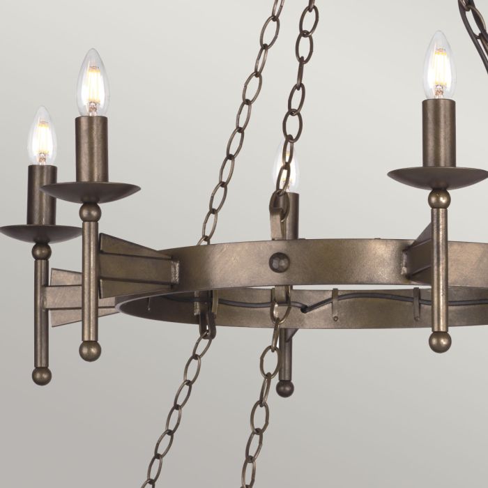 Elstead Lighting Cromwell 18 Light Chandelier - Old Bronze