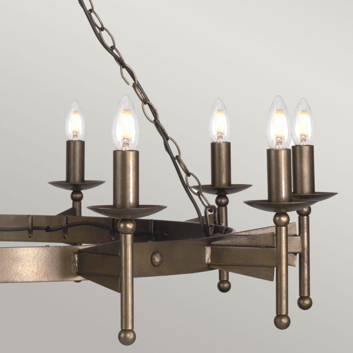 Elstead Lighting Cromwell 18 Light Chandelier - Old Bronze