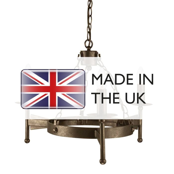 Elstead Lighting Cromwell 3 Light Chandelier - Old Bronze