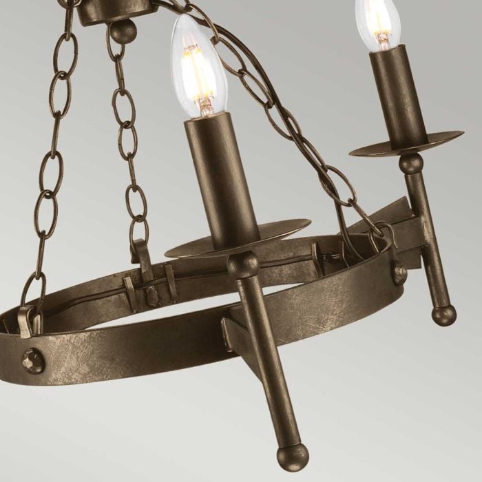 Elstead Lighting Cromwell 3 Light Chandelier - Old Bronze