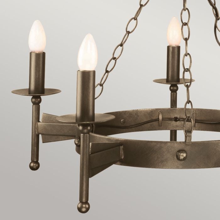 Elstead Lighting Cromwell 5 Light Chandelier - Old Bronze