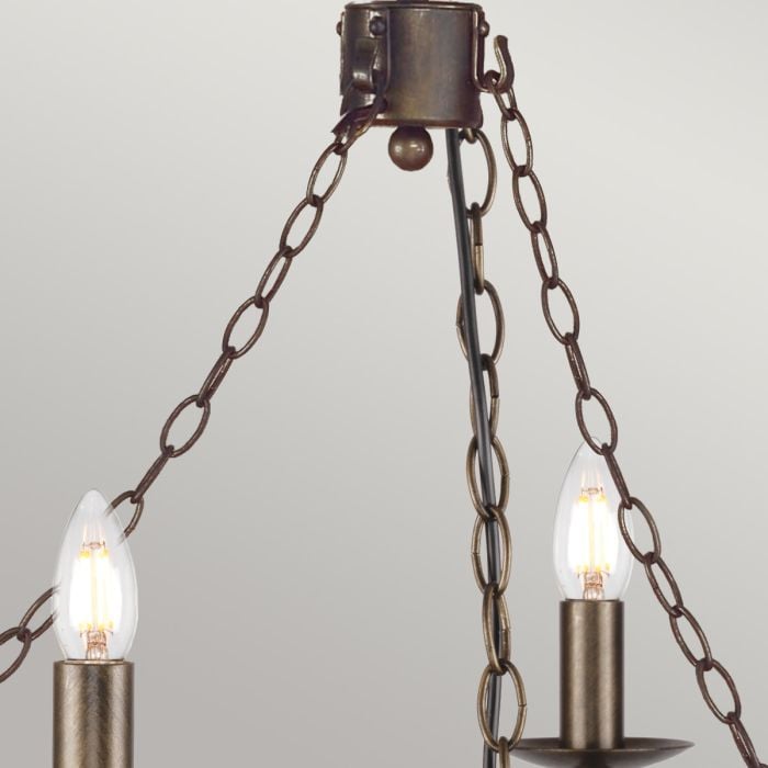Elstead Lighting Cromwell 6 Light Chandelier - Old Bronze