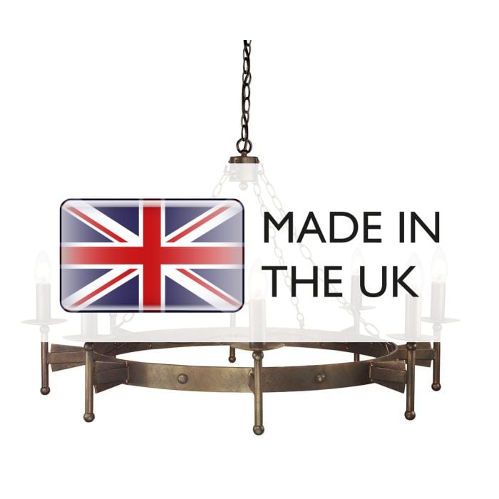 Elstead Lighting Cromwell 8 Light Chandelier - Old Bronze