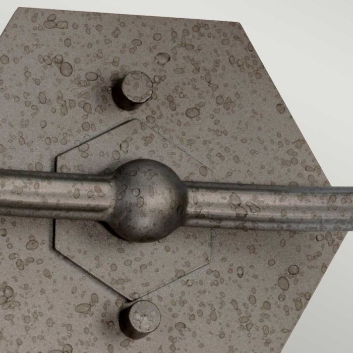 Elstead Lighting Crown 2 Light Wall Light - Iron Gate