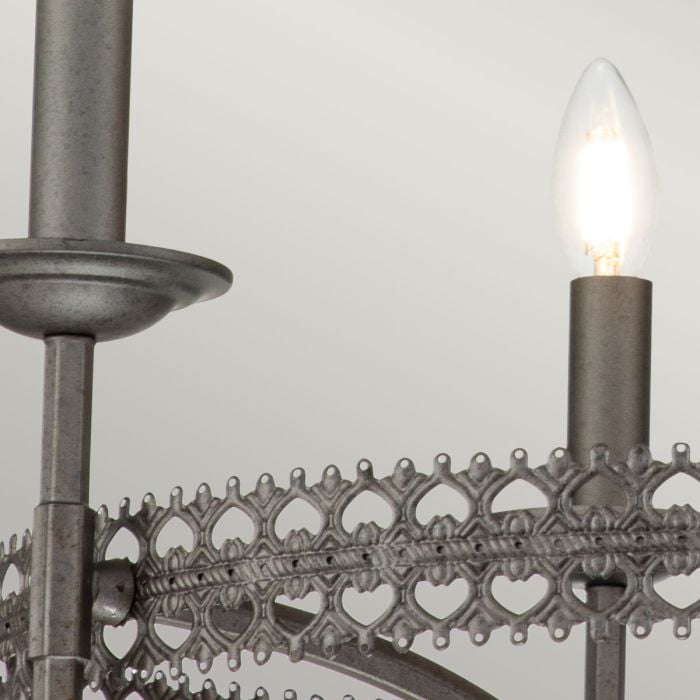 Elstead Lighting Crown 3 Light Chandelier - Iron Gate